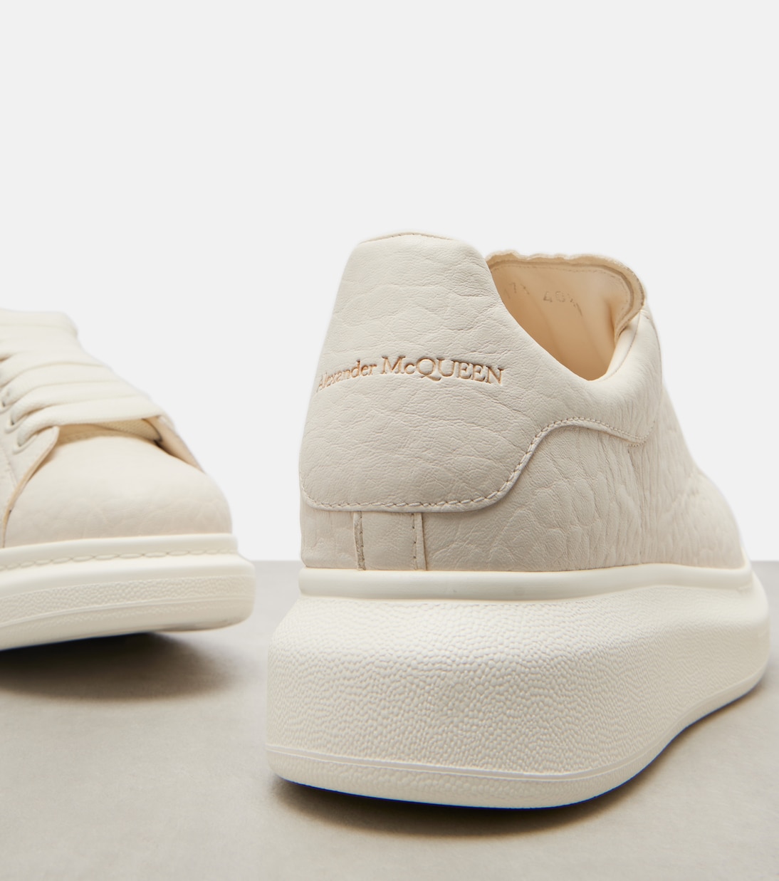 Oversized leather sneakers  | McQueen