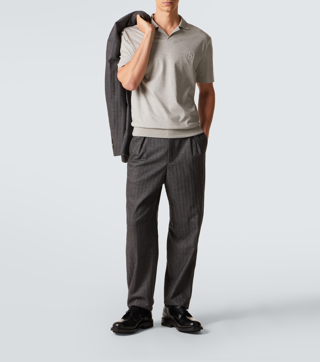 Cotton jersey polo shirt | Giorgio Armani