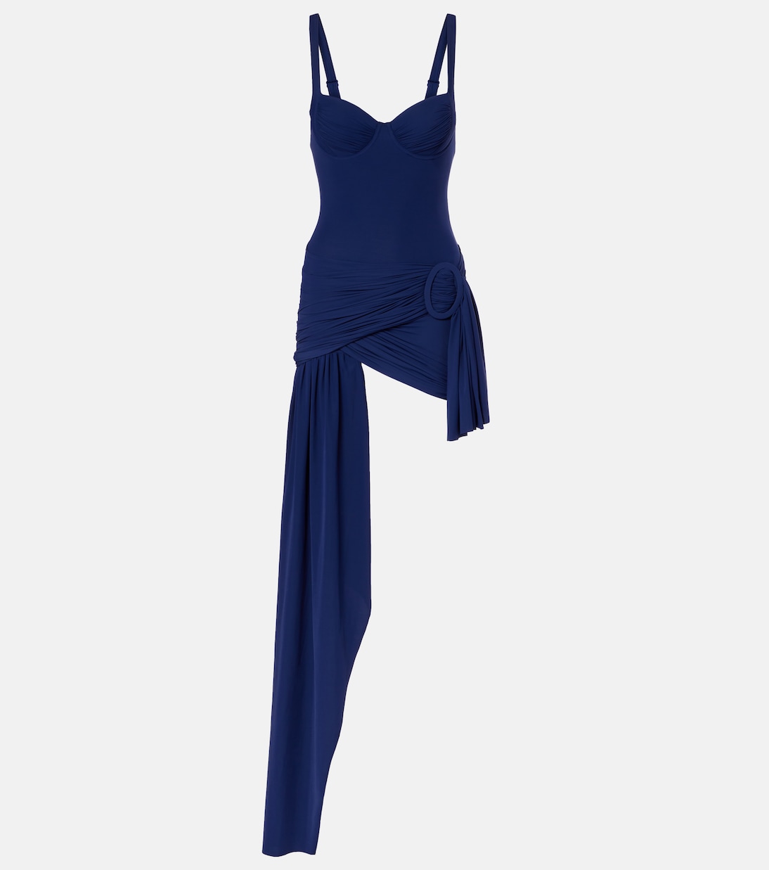 Vestido corto asimétrico drapeado | Balenciaga