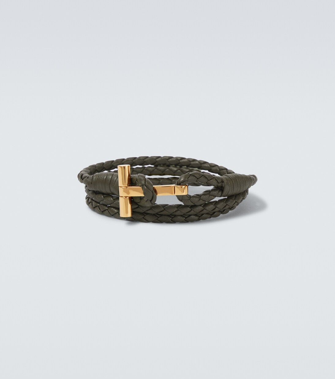 T braided leather bracelet | Tom Ford