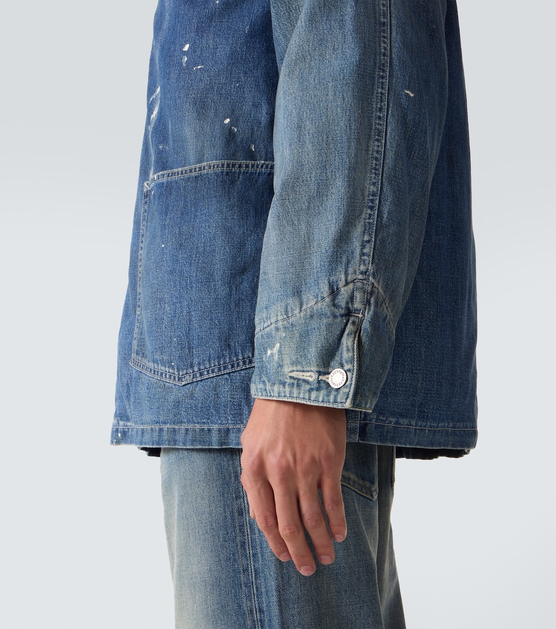 Denim down overshirt | Visvim