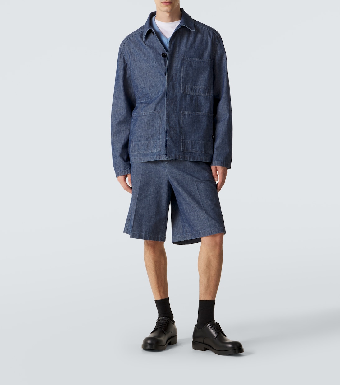 Cotton chambray overshirt | Jil Sander