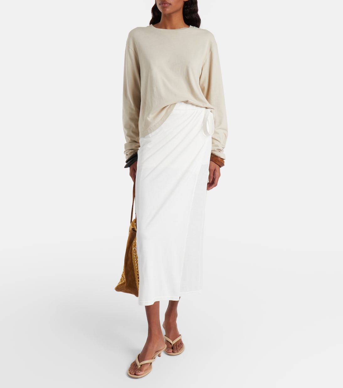 Calypso 35 leather thong sandals | Gianvito Rossi