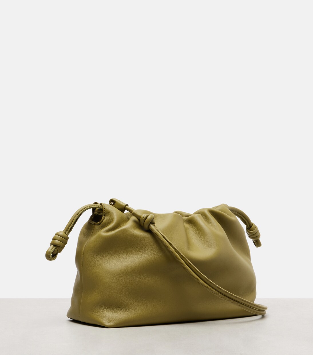 Flamenco Medium leather clucth | Loewe