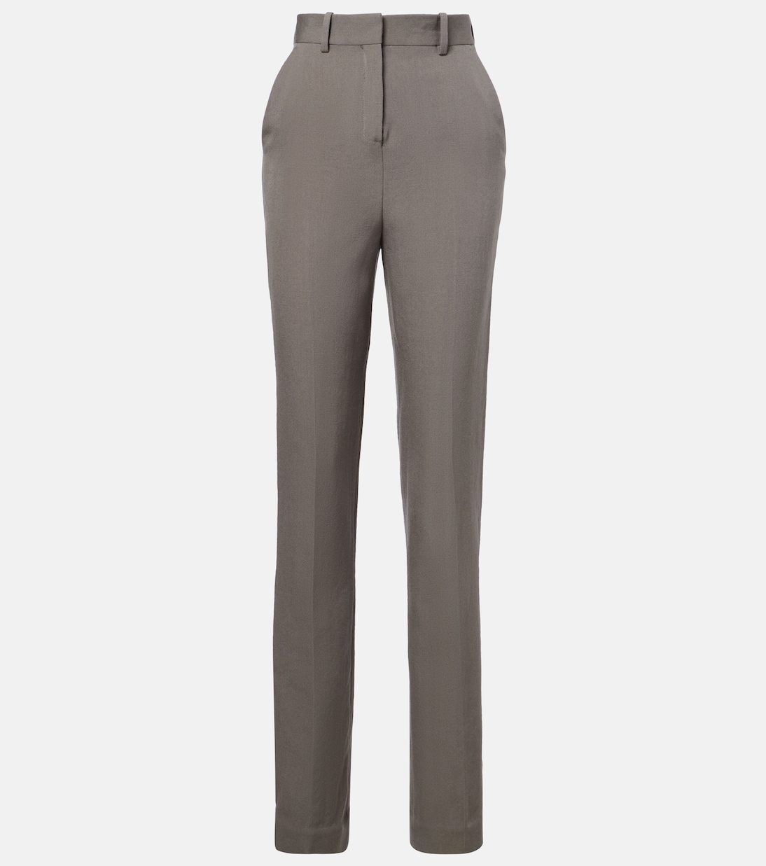 Schmale High-Rise-Hose Lucia aus Wolle | Calvin Klein