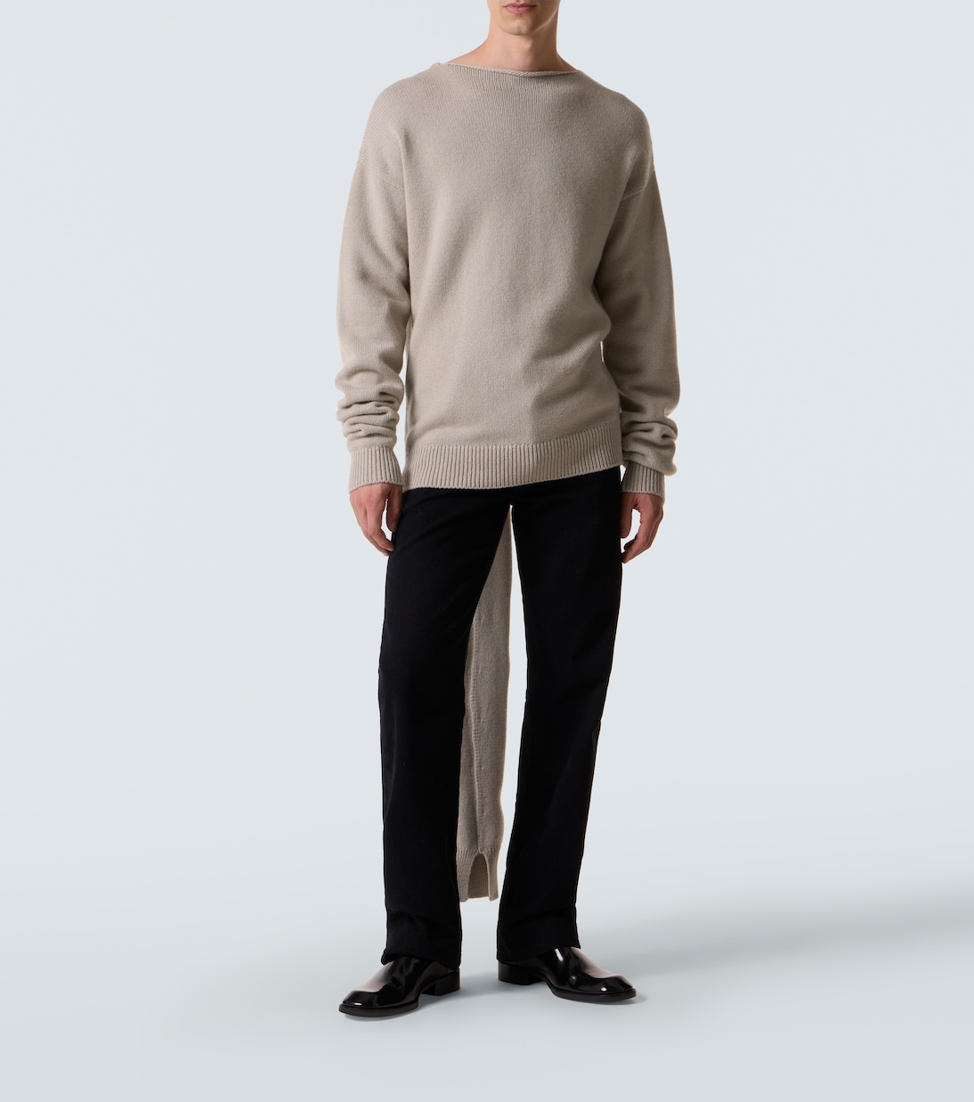 Rex 2 scarf-detail cashmere sweater | Calvin Klein Collection
