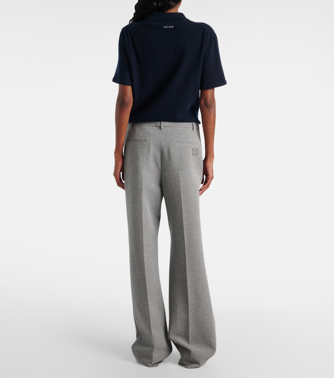 Weite High-Rise-Hose | Miu Miu