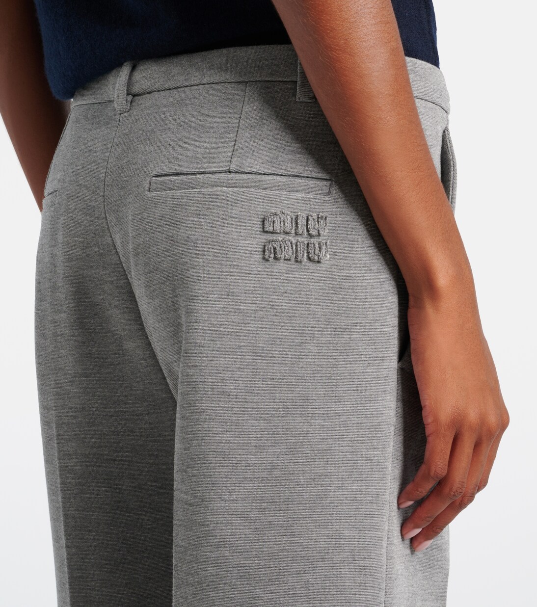 Weite High-Rise-Hose | Miu Miu