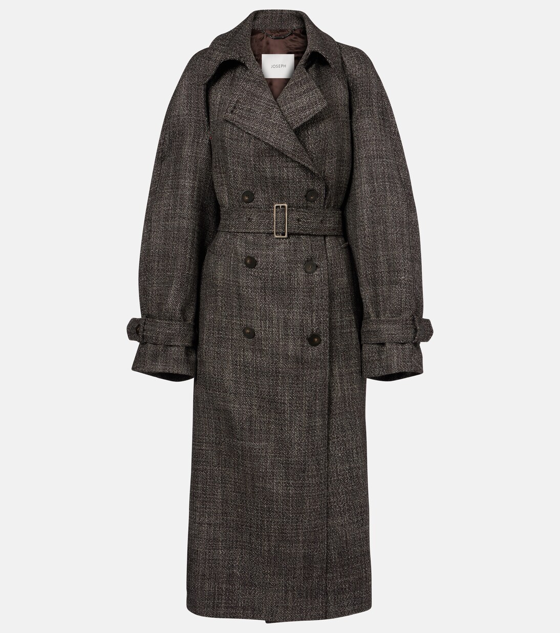 Laurin double-breasted virgin wool coat | Joseph