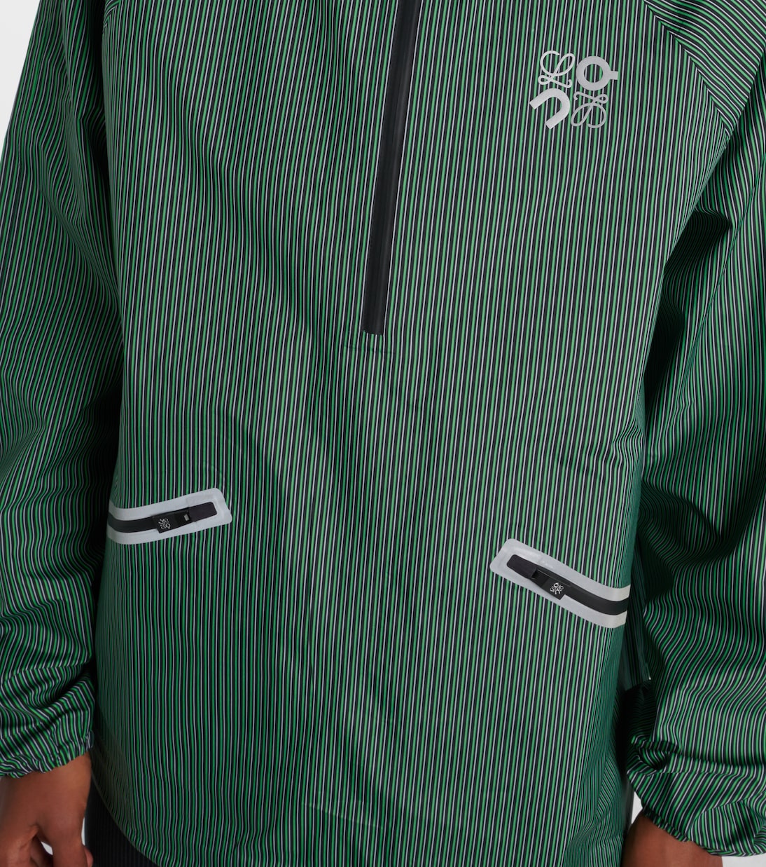 x On Storm striped half-zip jacket | Loewe