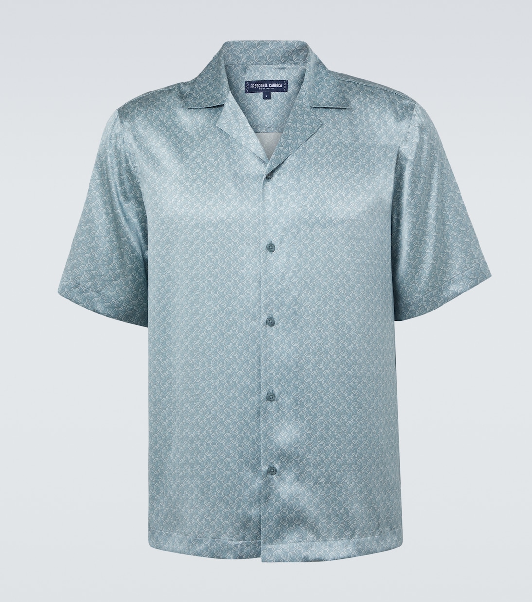 Roberto printed silk bowling shirt | Frescobol Carioca
