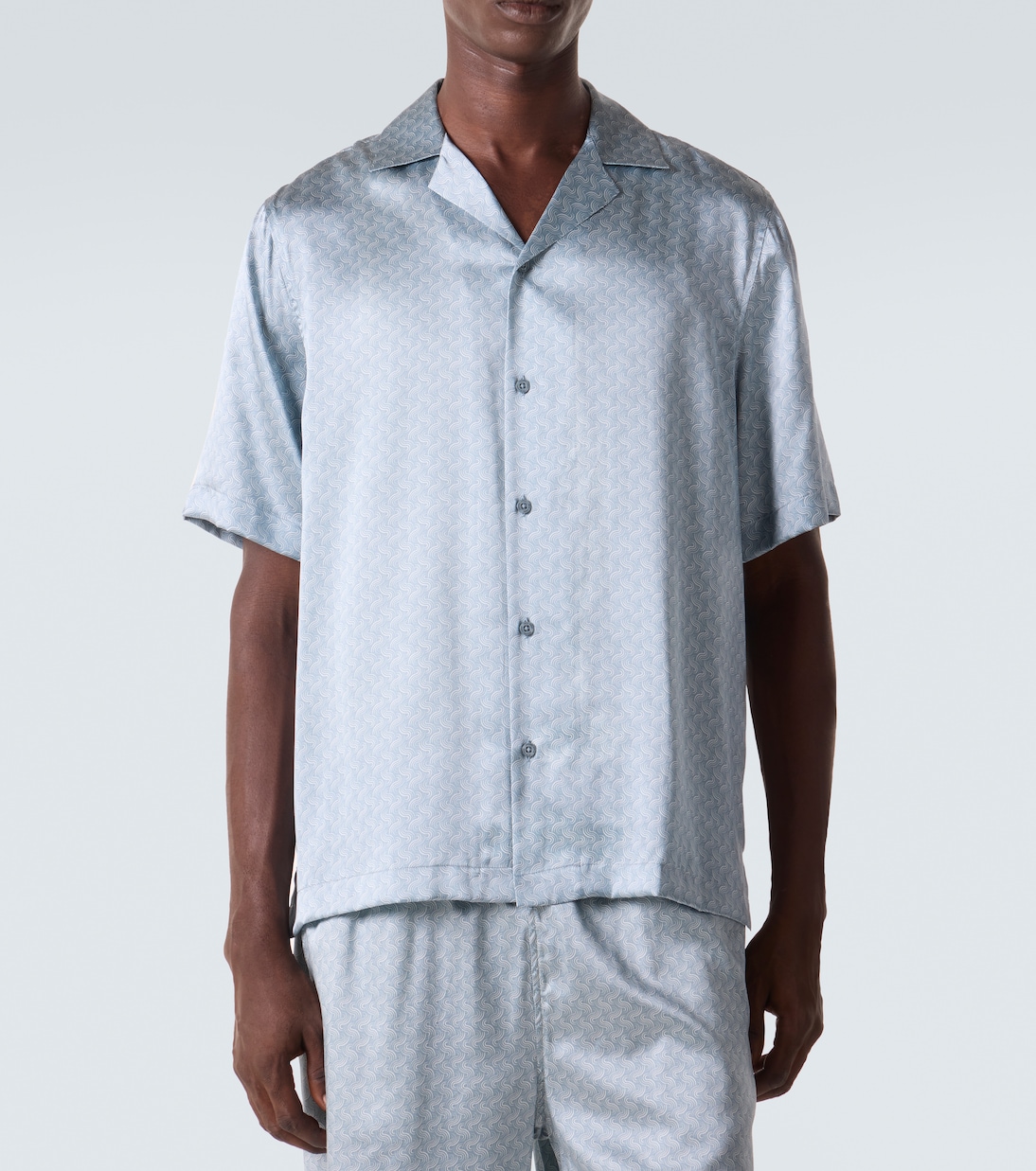 Roberto printed silk bowling shirt | Frescobol Carioca