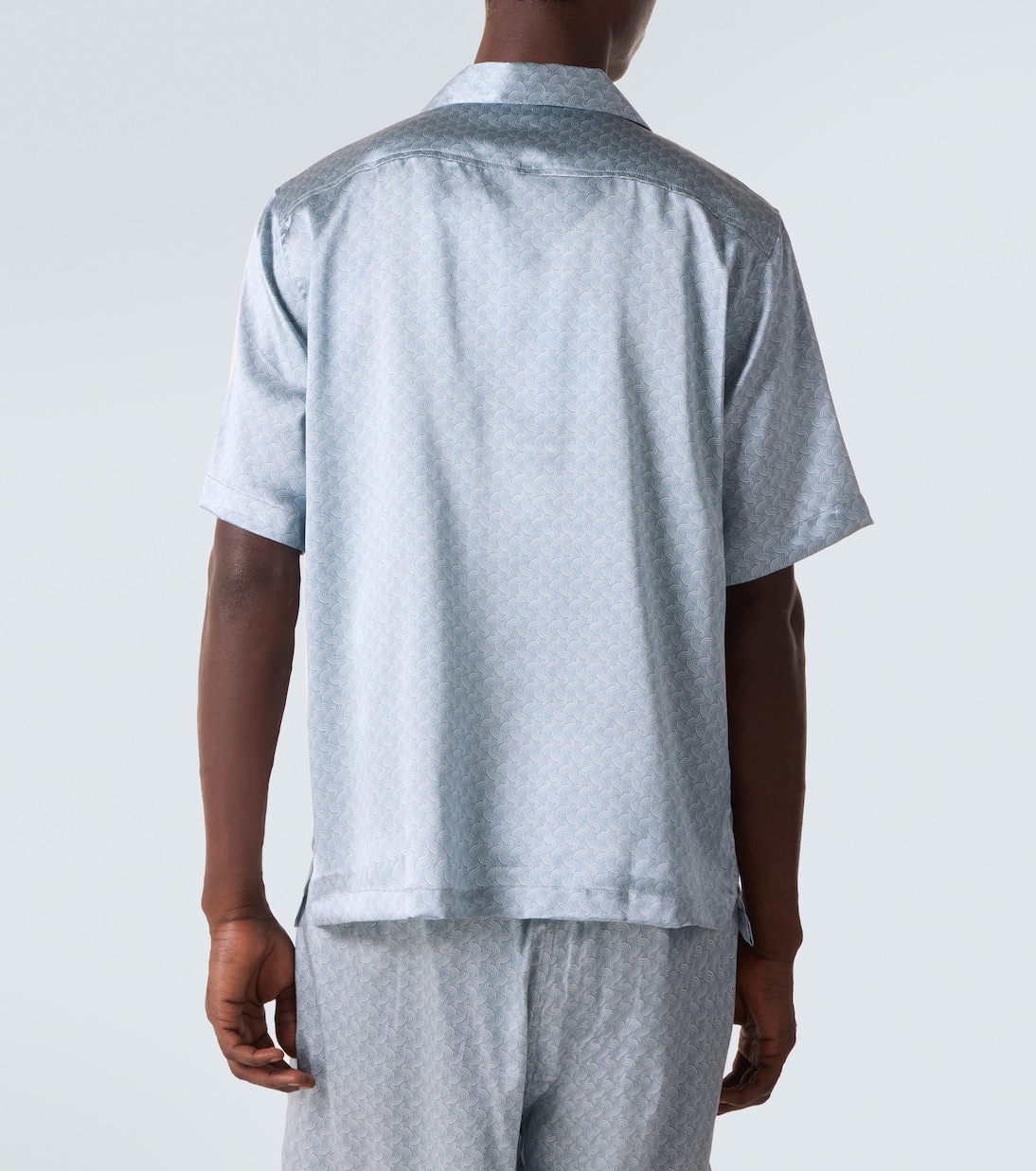 Roberto printed silk bowling shirt | Frescobol Carioca