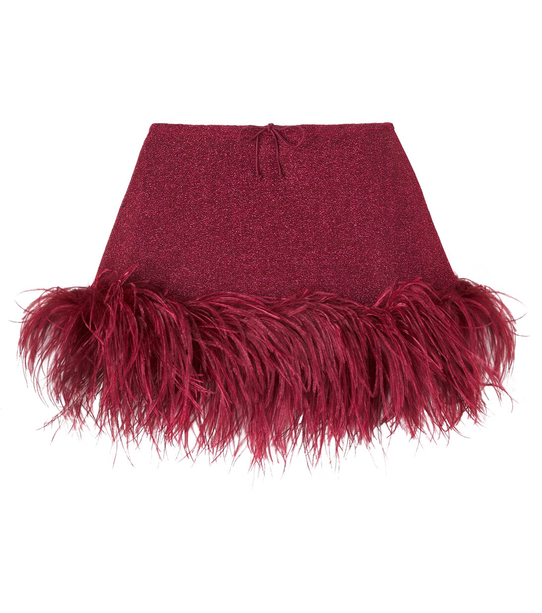 Lumière feather-trimmed skirt | Oséree Kids
