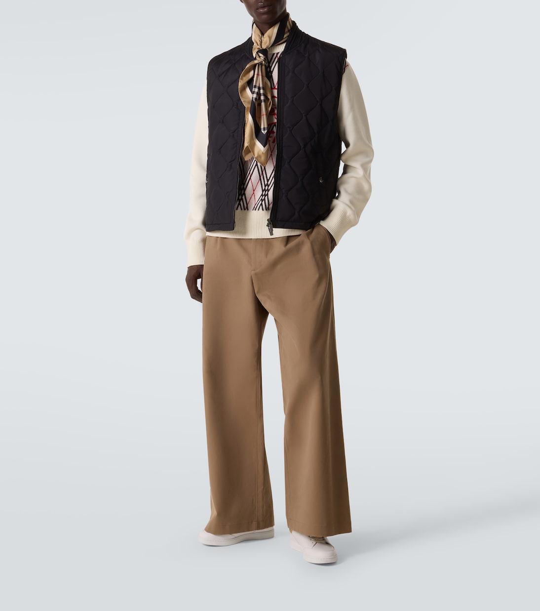 Set Burberry Check皮革运动鞋 | Burberry