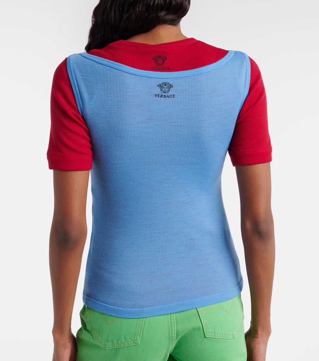 Medusa virgin wool tank top | Versace