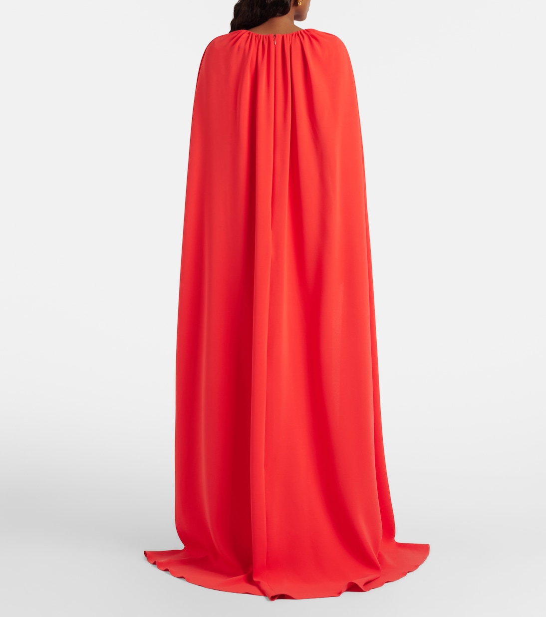 Caftano in georgette di misto seta Cyclamen | Oscar de la Renta