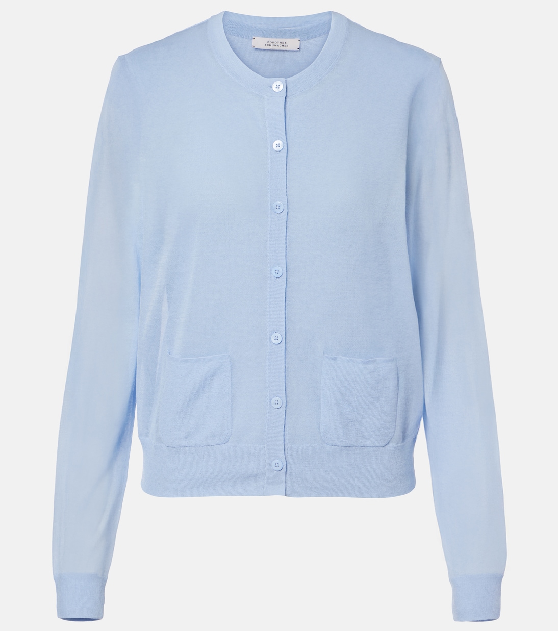 Summer semi-sheer cotton-blend cardigan | Dorothee Schumacher