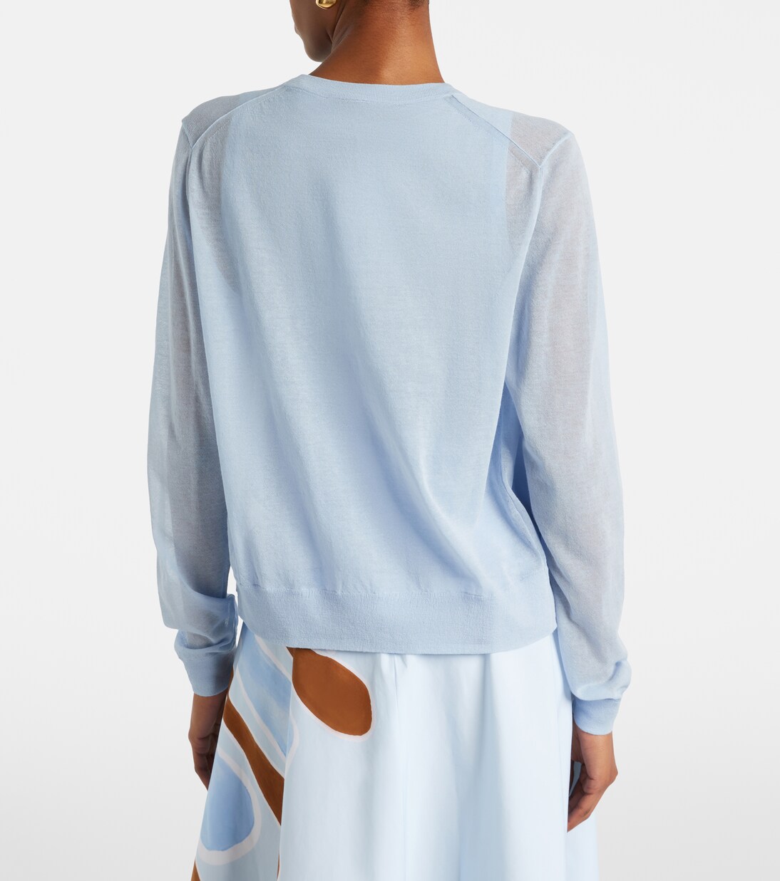 Summer semi-sheer cotton-blend cardigan | Dorothee Schumacher