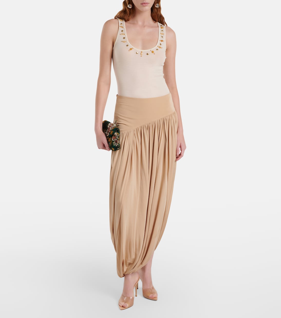 Beaded wool tank top | Xu Zhi