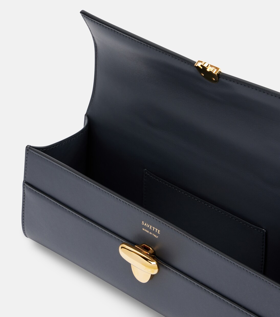 Symmetry Slim leather top-handle bag | Savette