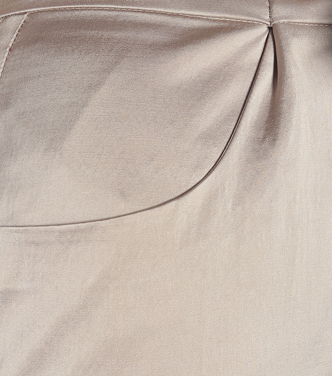 Pantalon paper bag ample en satin de coton mélangé | Brunello Cucinelli
