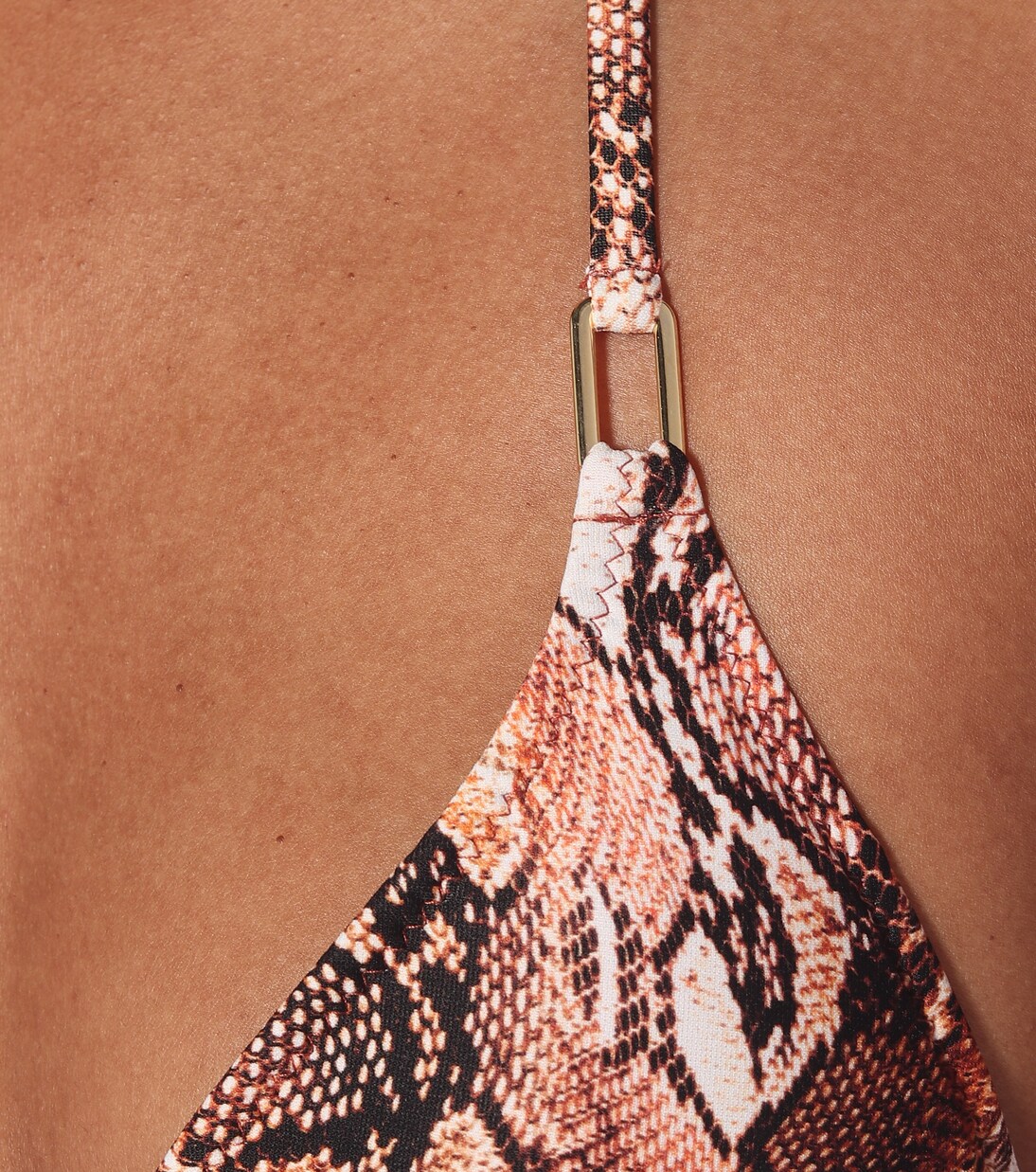 Cancun snake-print bikini top | Melissa Odabash