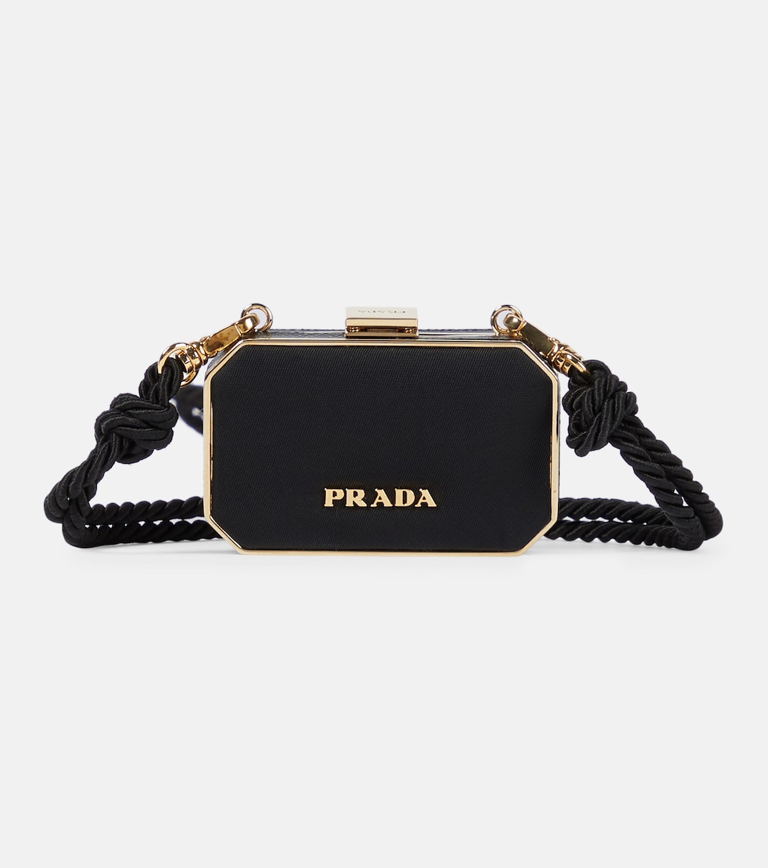Borsa a tracolla in pelle con nappe | Prada