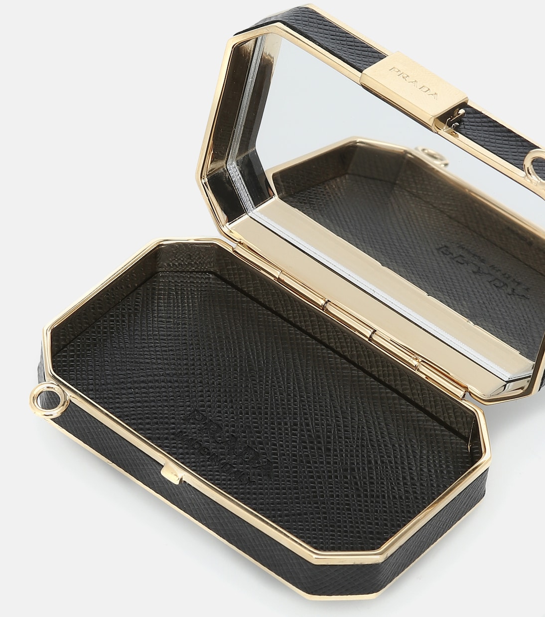 Borsa a tracolla in pelle con nappe | Prada