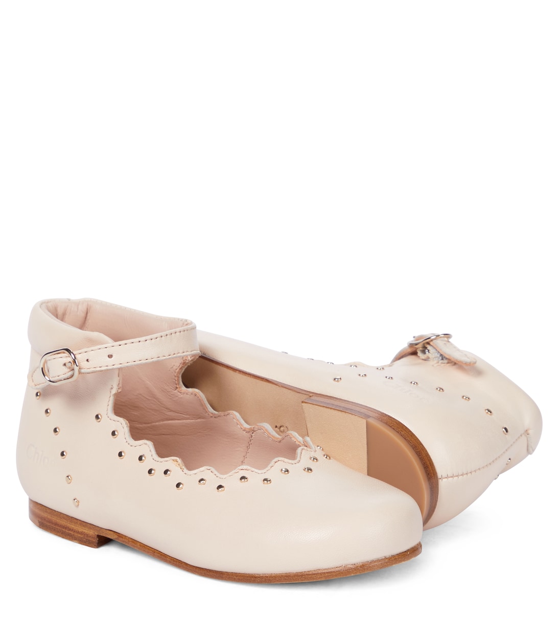 Ballerinas aus Leder | Chloé Kids