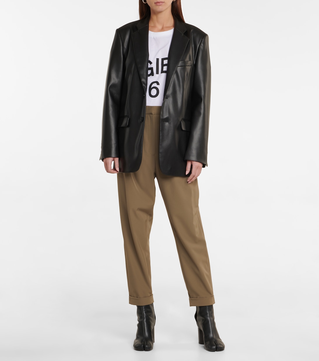 Pantalon droit à taille haute | MM6 Maison Margiela
