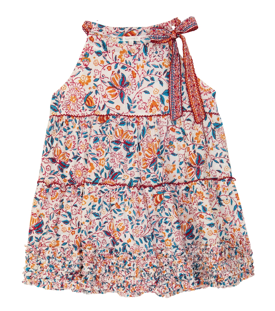 Carine floral cotton dress | Poupette St Barth Kids