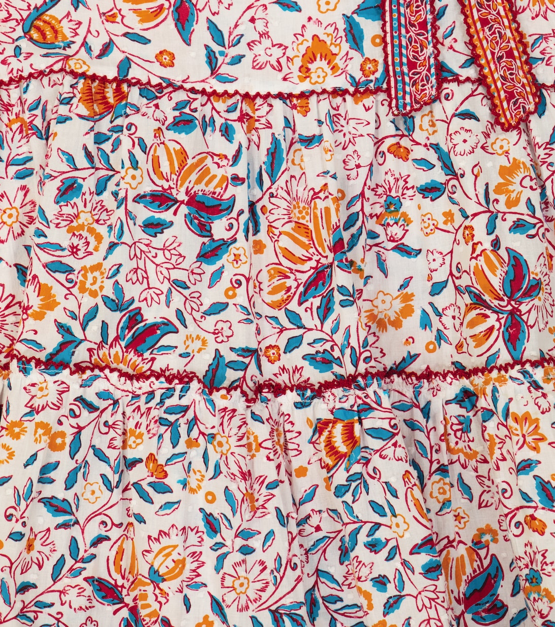 Carine floral cotton dress | Poupette St Barth Kids