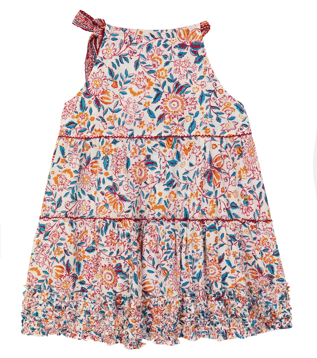 Carine floral cotton dress | Poupette St Barth Kids