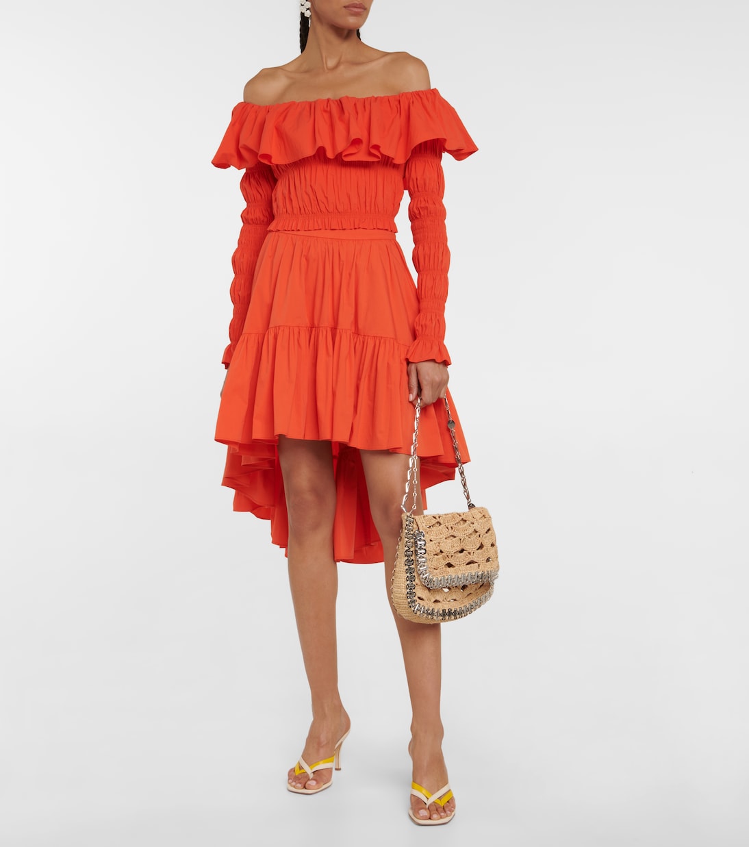 Crop top Lydia con hombros descubiertos | Caroline Constas
