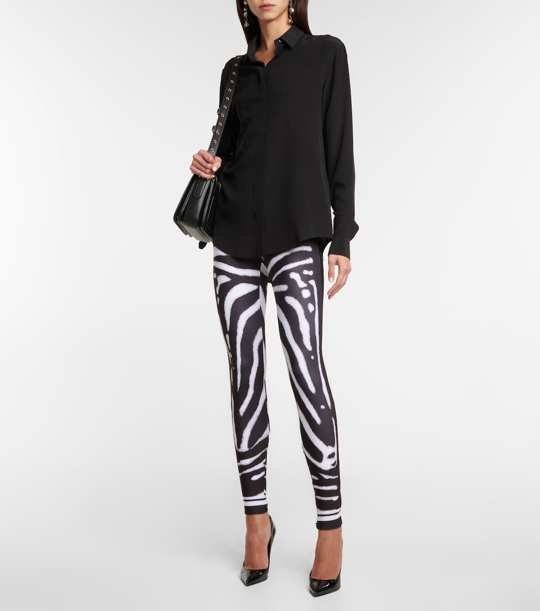 Zebra-print high-rise leggings | Dolce&Gabbana