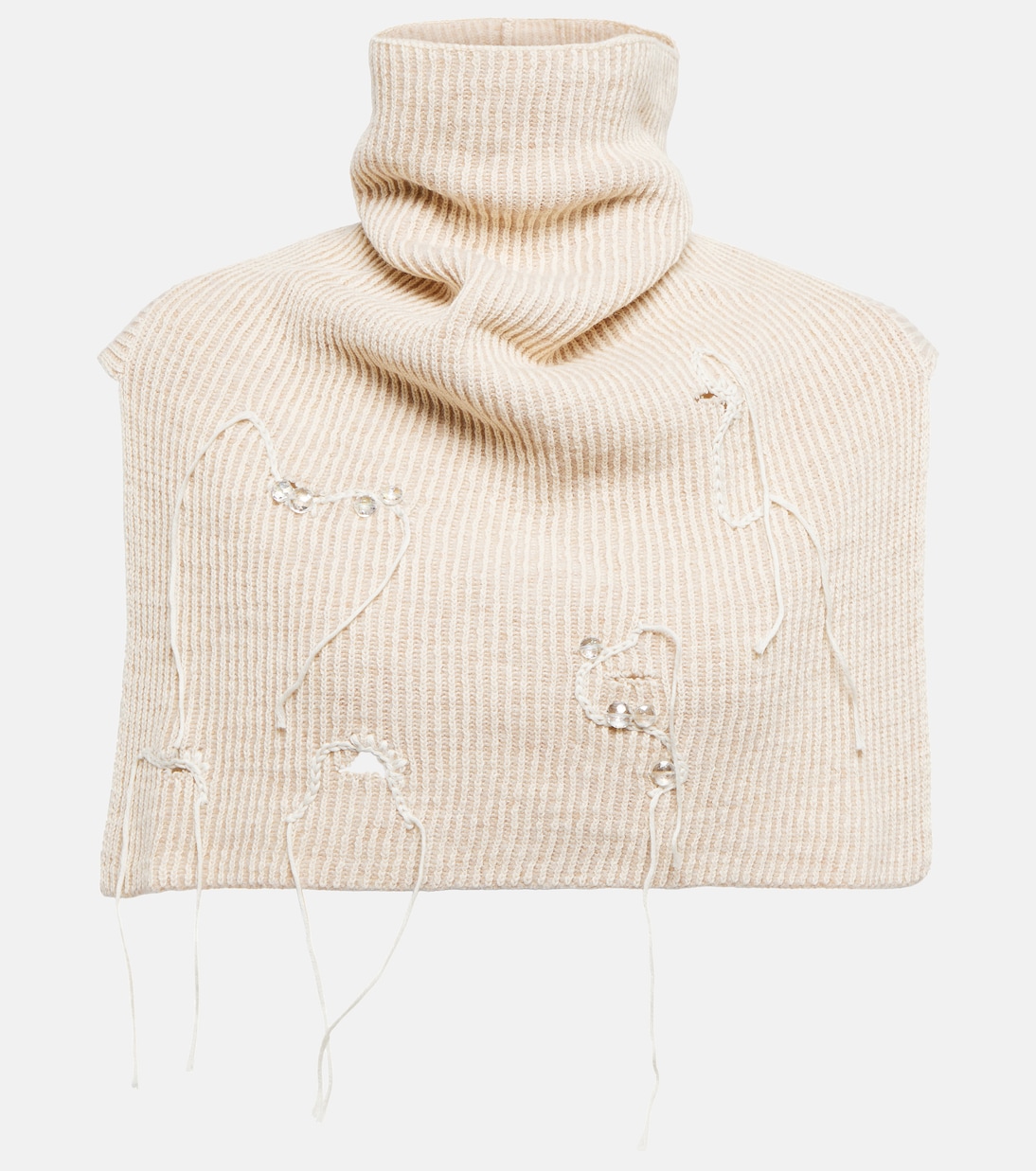 Ribbed-knit wool-blend collar | Acne Studios