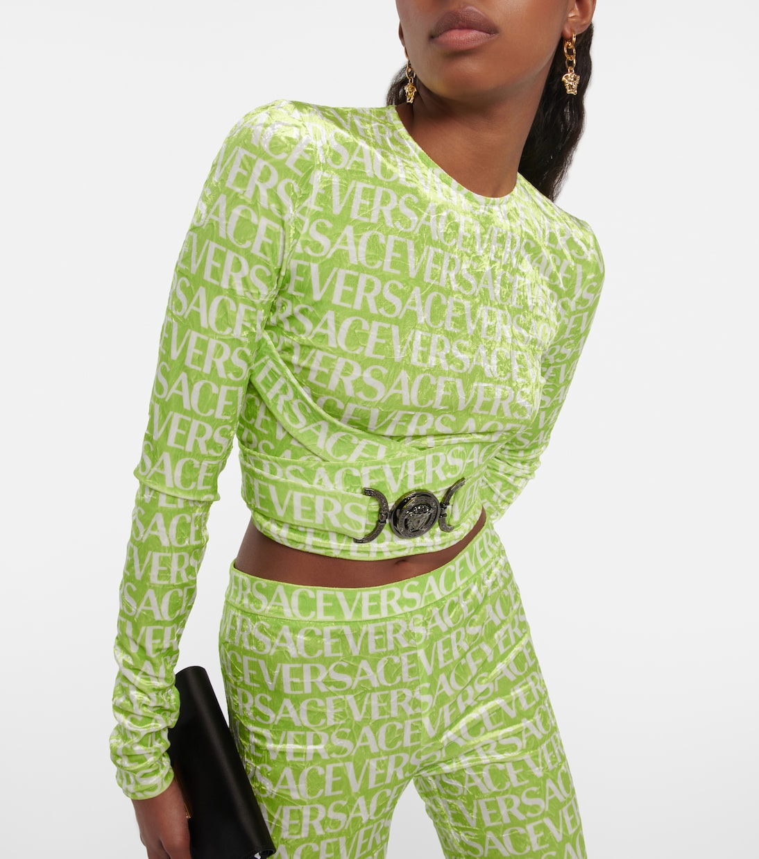 Top Medusa Biggie aus Samt | Versace