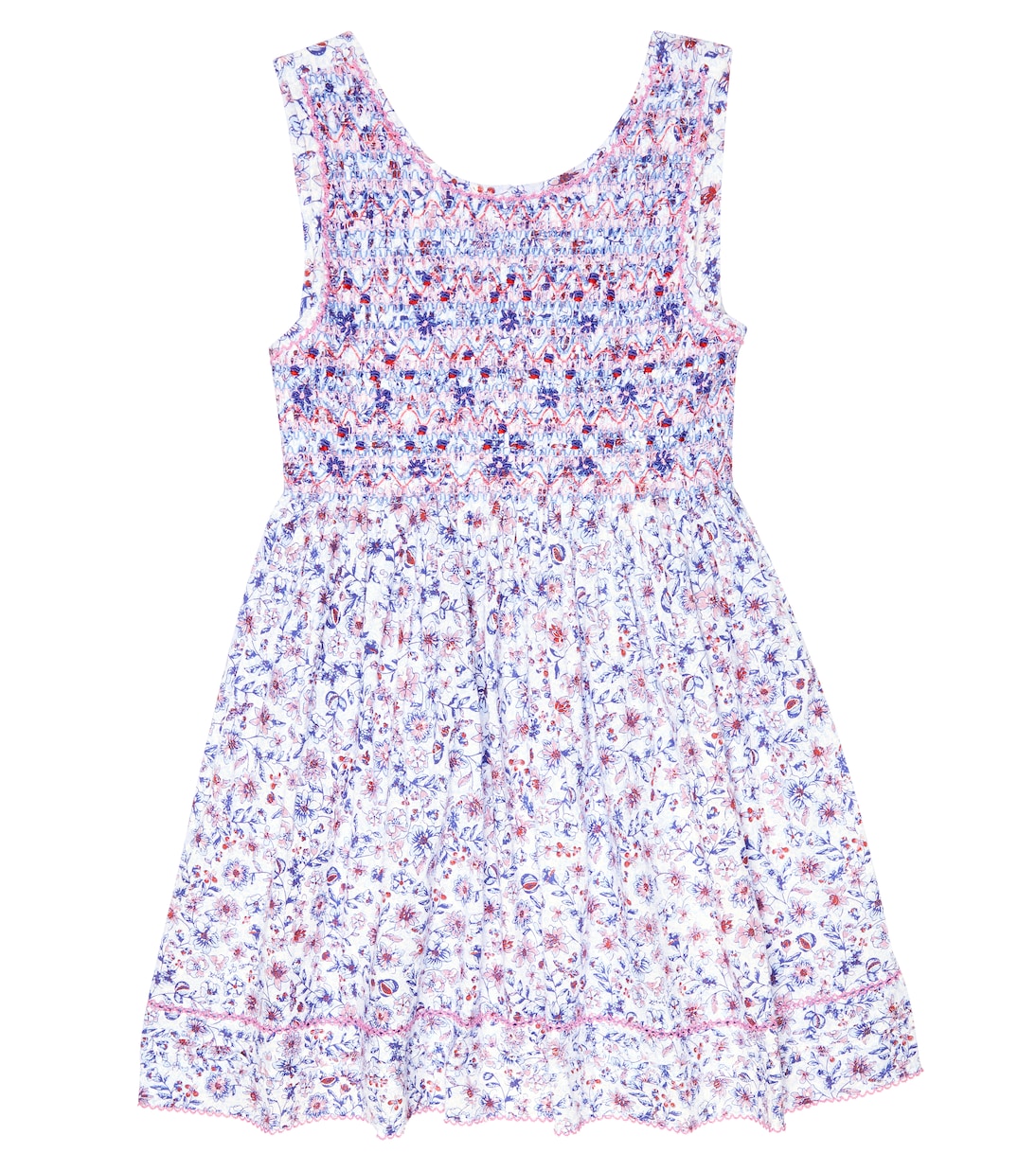 Abito Amelie in cotone con ricami | Poupette St Barth Kids