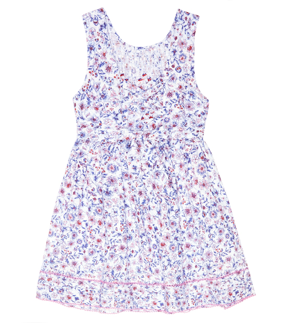 Abito Amelie in cotone con ricami | Poupette St Barth Kids