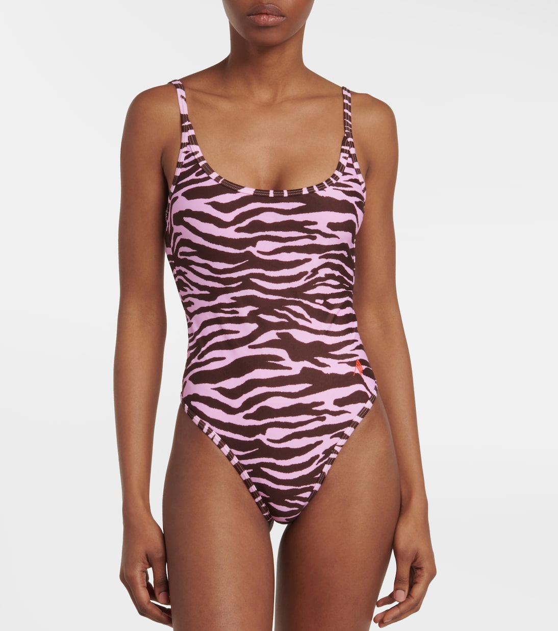 Zebra-printed swimsuit | The Attico