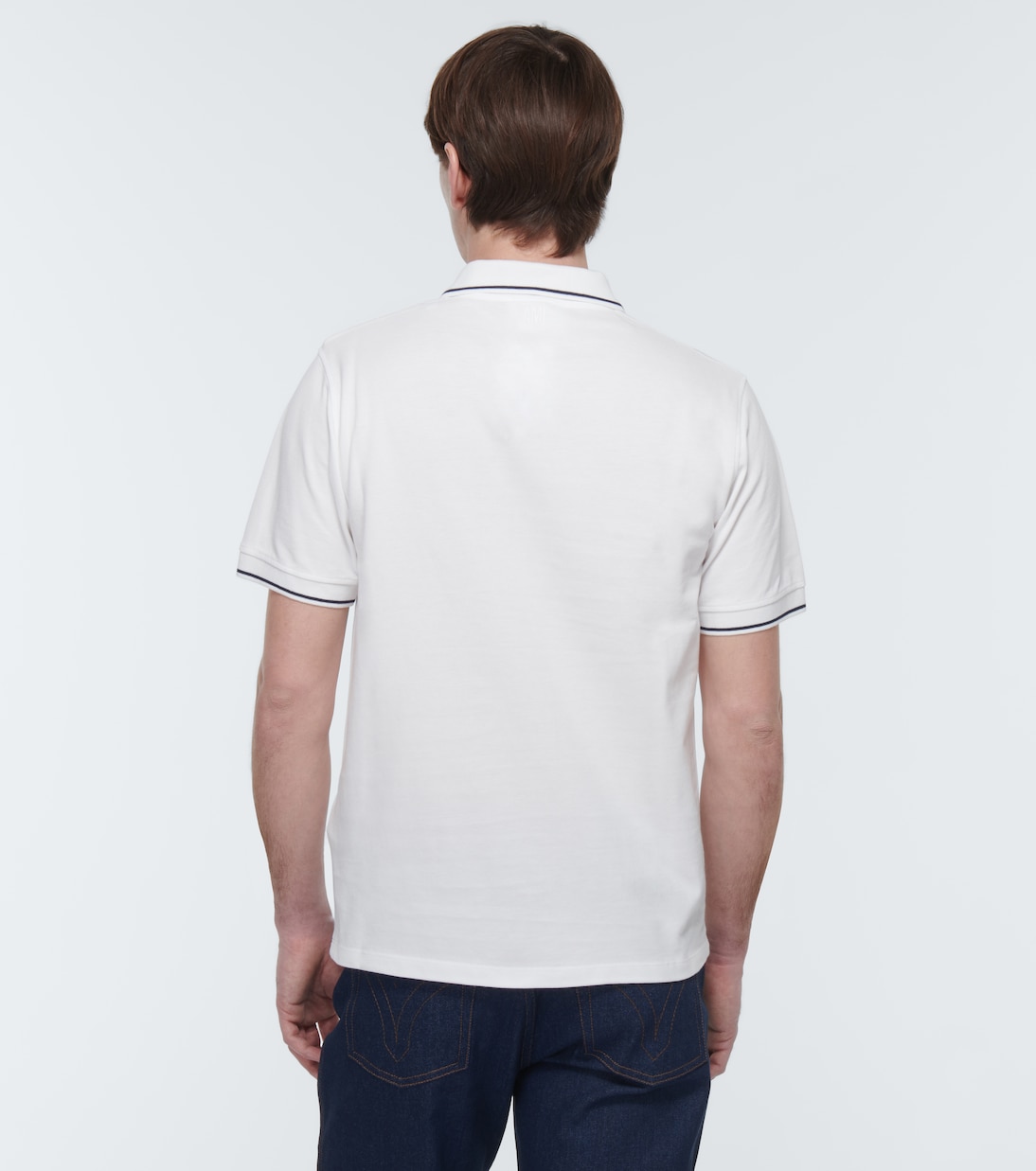 Polo in cotone a righe | Ami Paris