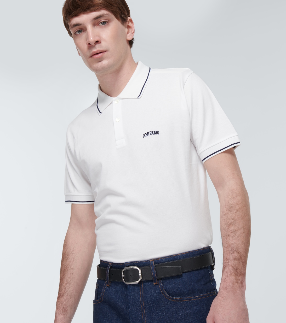 Polo in cotone a righe | Ami Paris