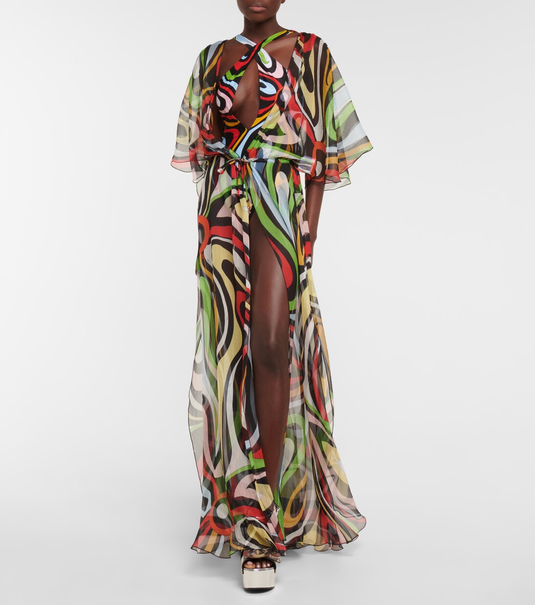 Marmo silk beach cover-up | Pucci