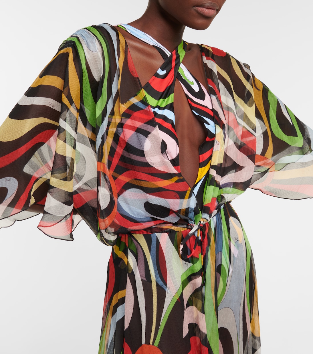 Marmo silk beach cover-up | Pucci