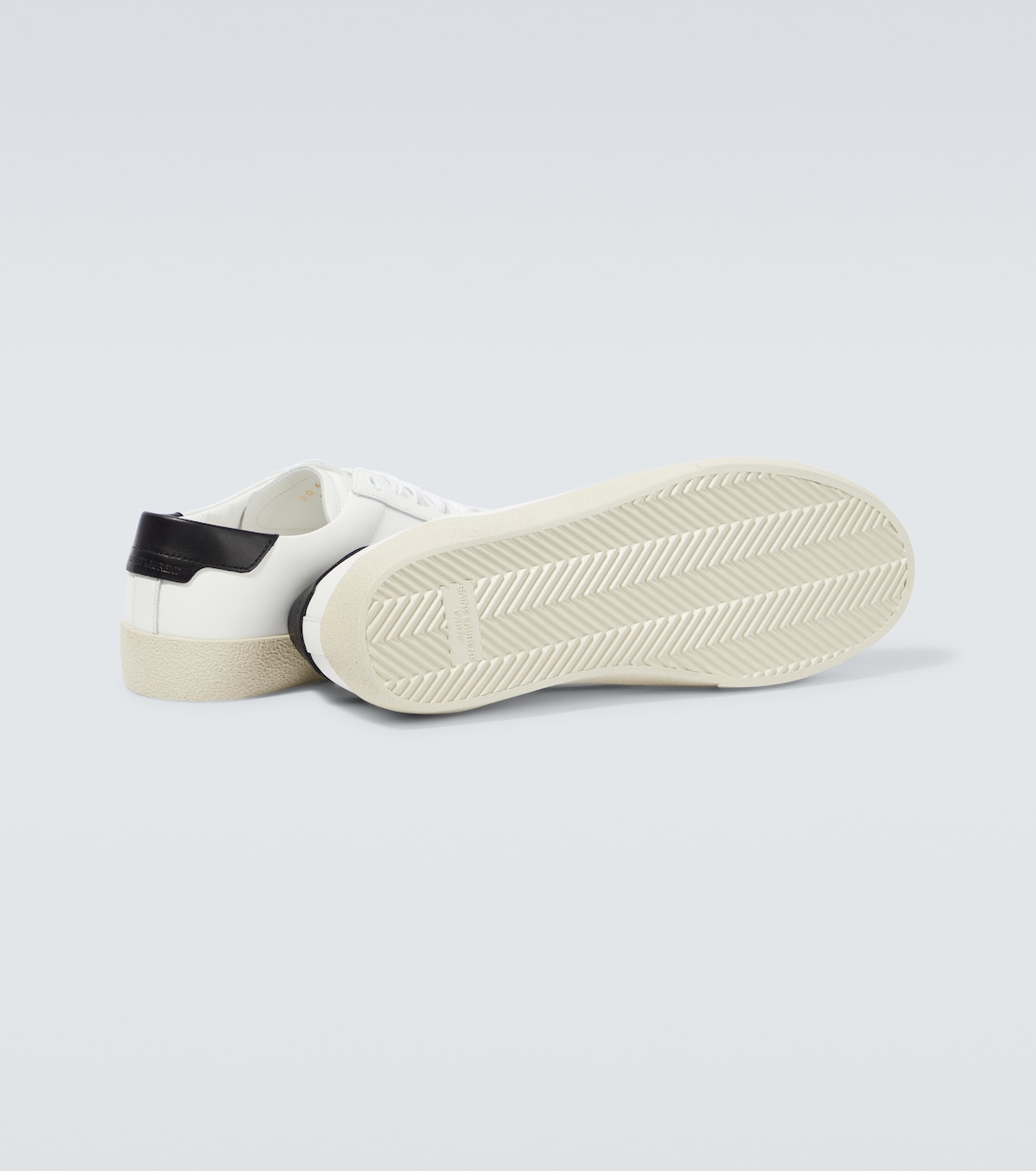 Sneakers aus Leder in WeiB Saint Laurent Mytheresa