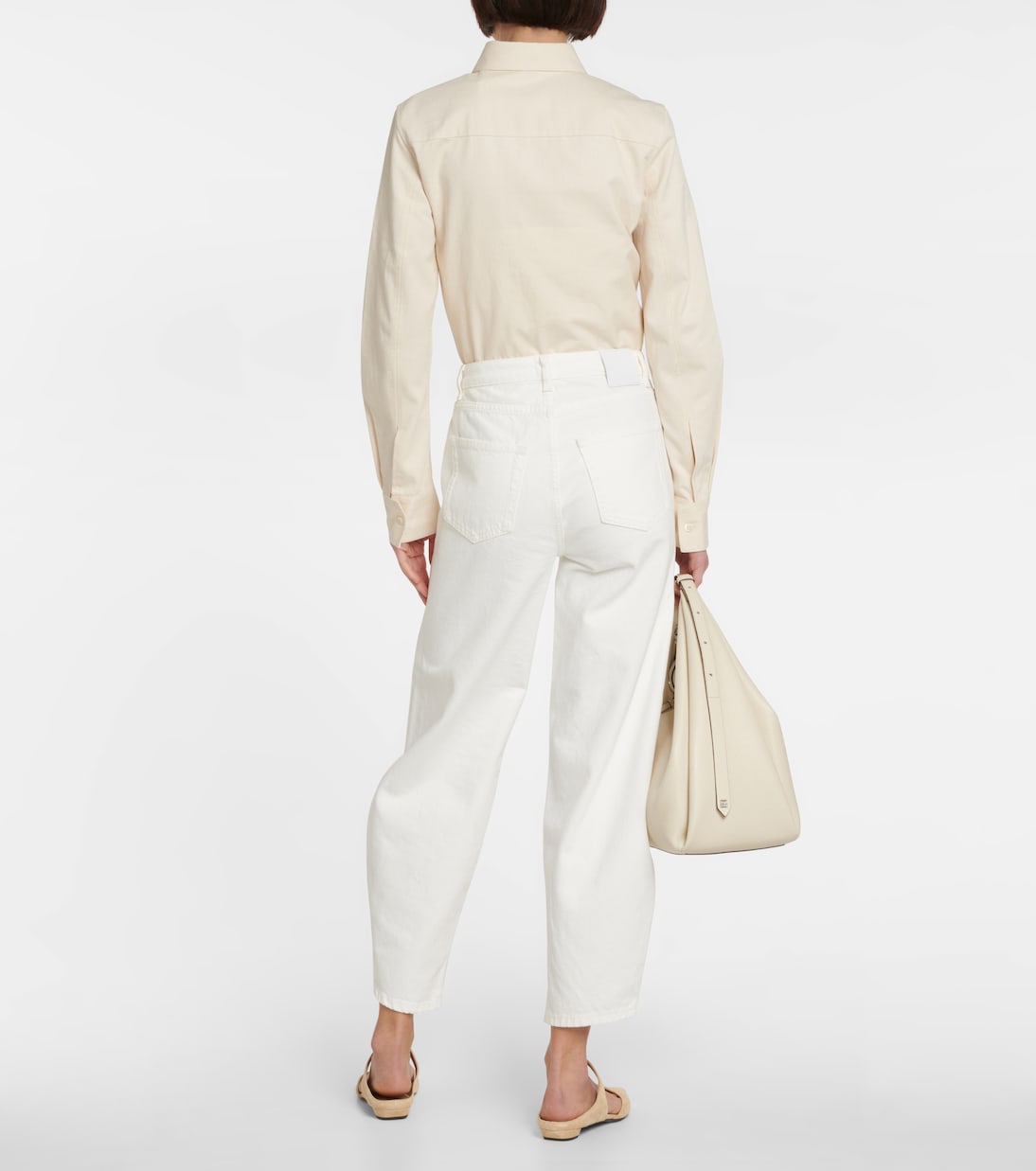 Jeans a vita alta con gamba arrotondata | Toteme