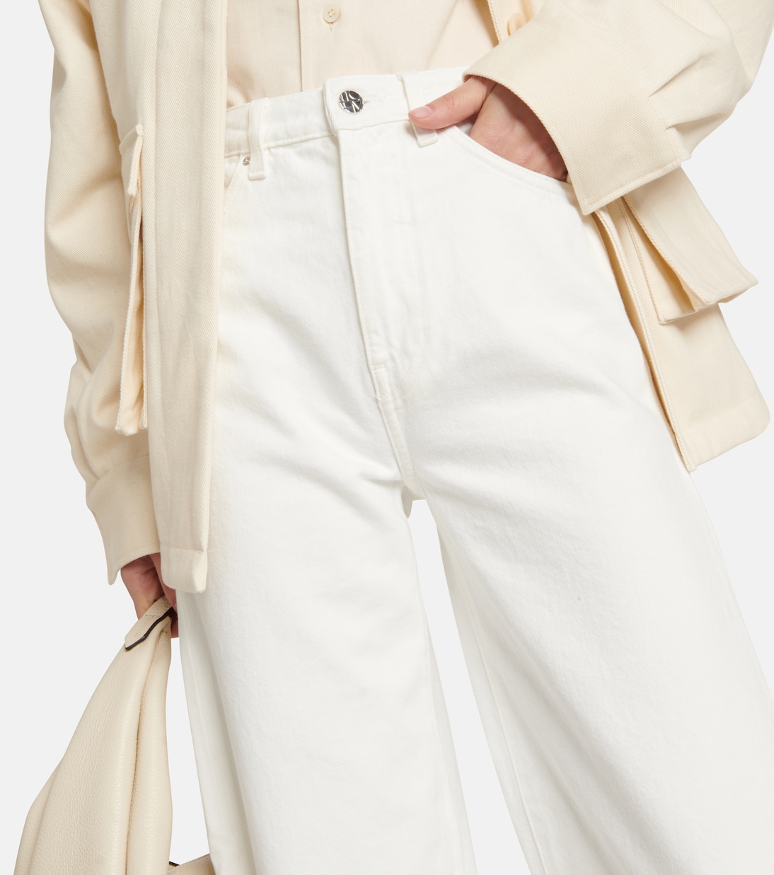 Jeans a vita alta con gamba arrotondata | Toteme