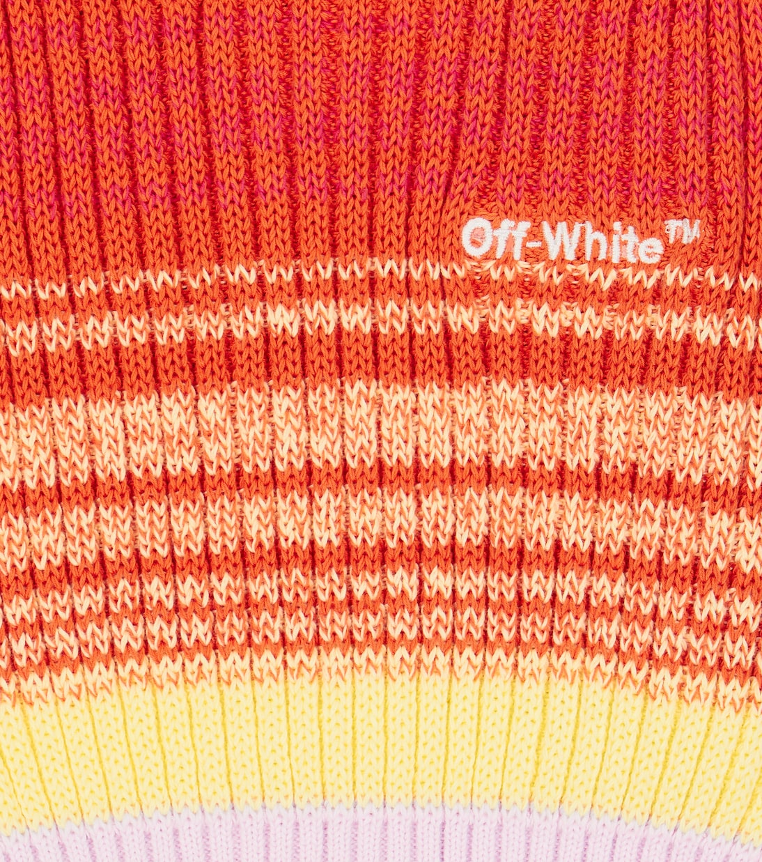 Pull sans manches rayé en coton | Off-White Kids