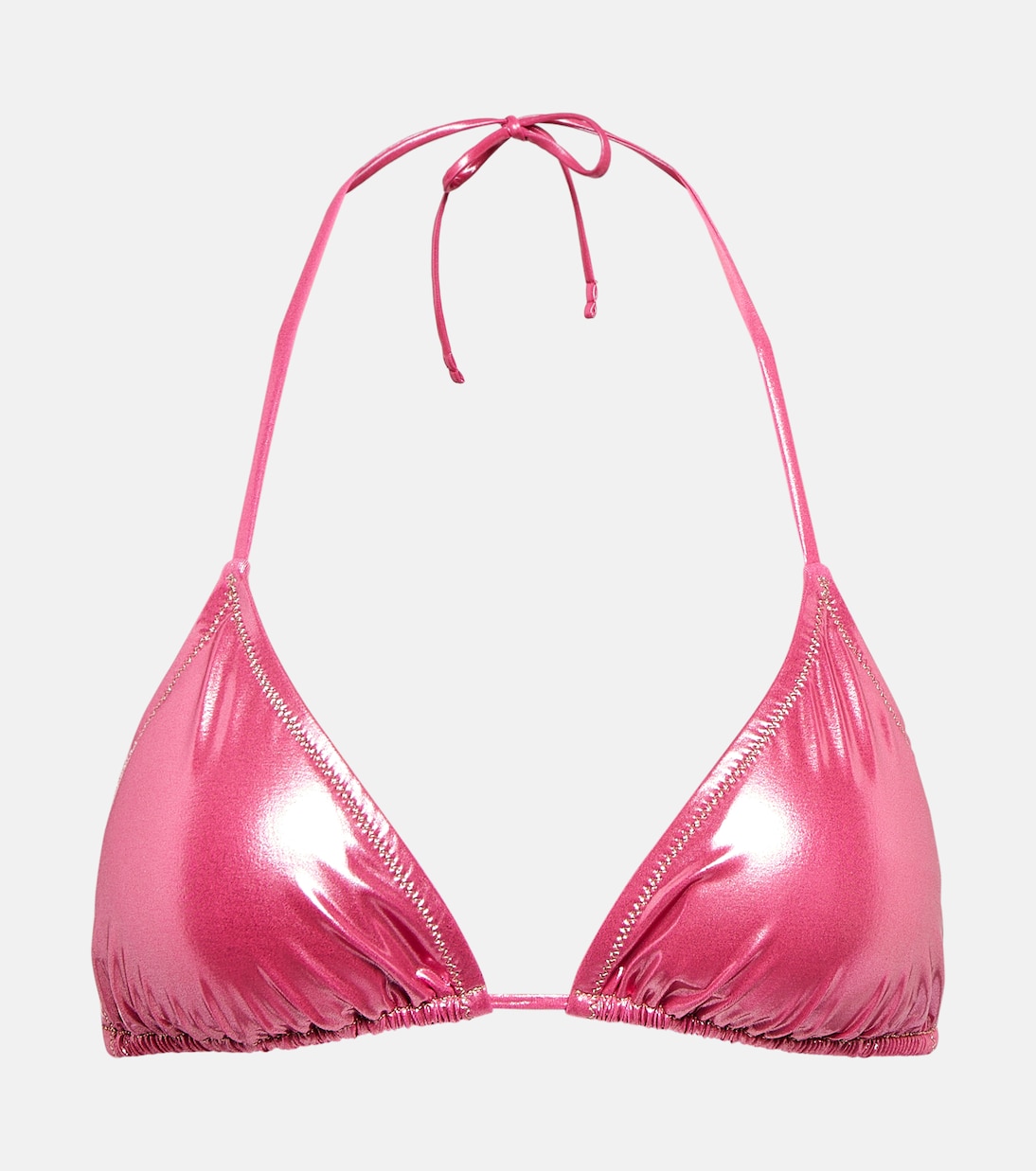 Top bikini a triangolo Love in lamé | Reina Olga